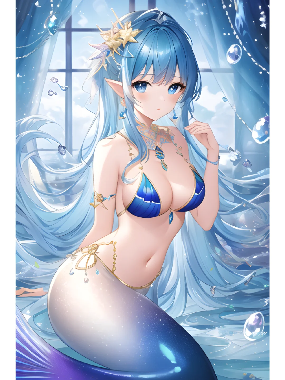 Ai插画 小美人鱼