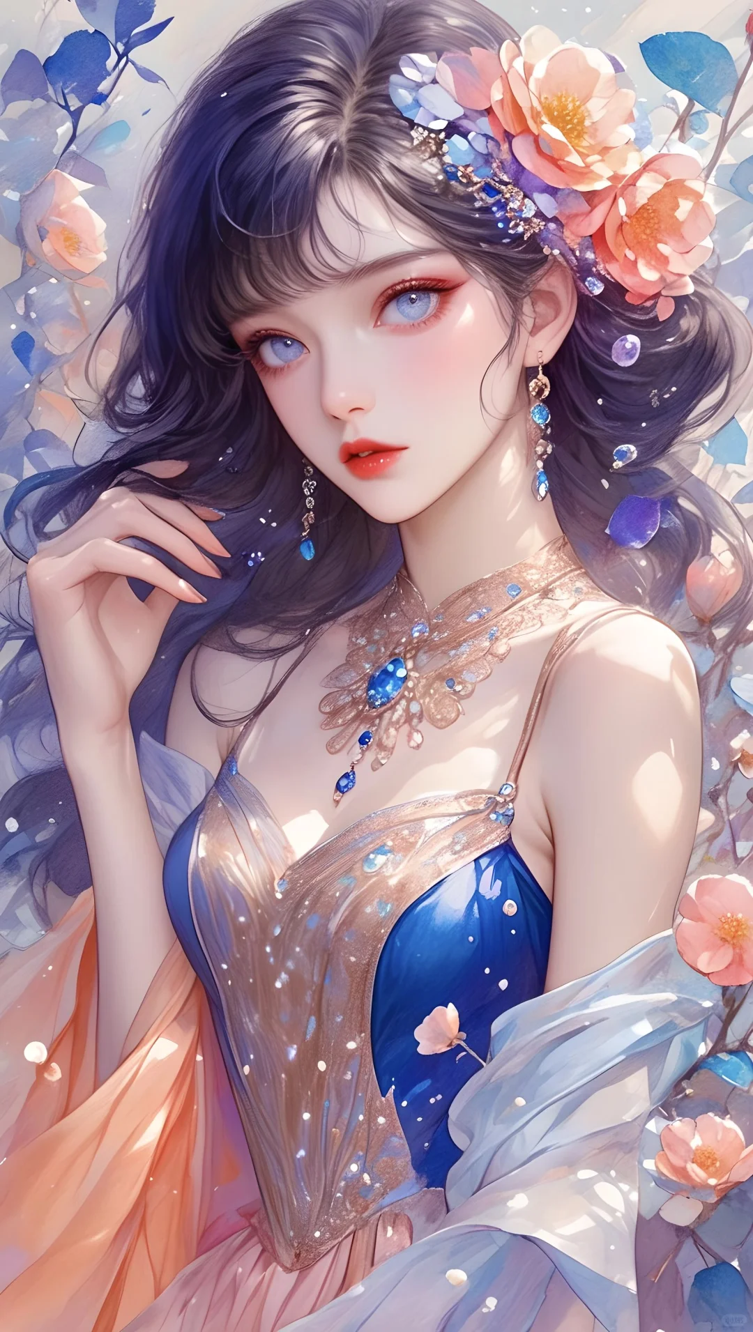 AI古风美女插画，好美呀！下期还有很多哦