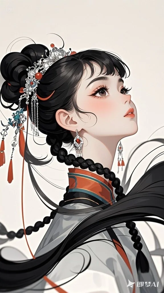 国风国潮风插画 附AI关键词