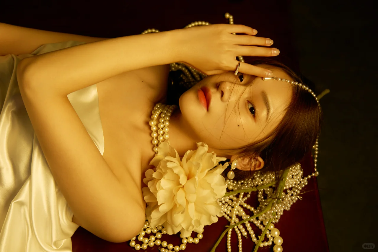 莫奈油画质感的经典写真风格 满满少女感