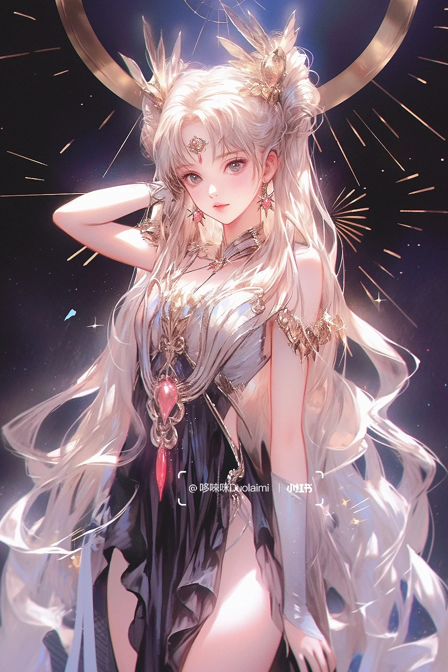 以神之名许愿🌙月野兔女神武神同人漫画头像