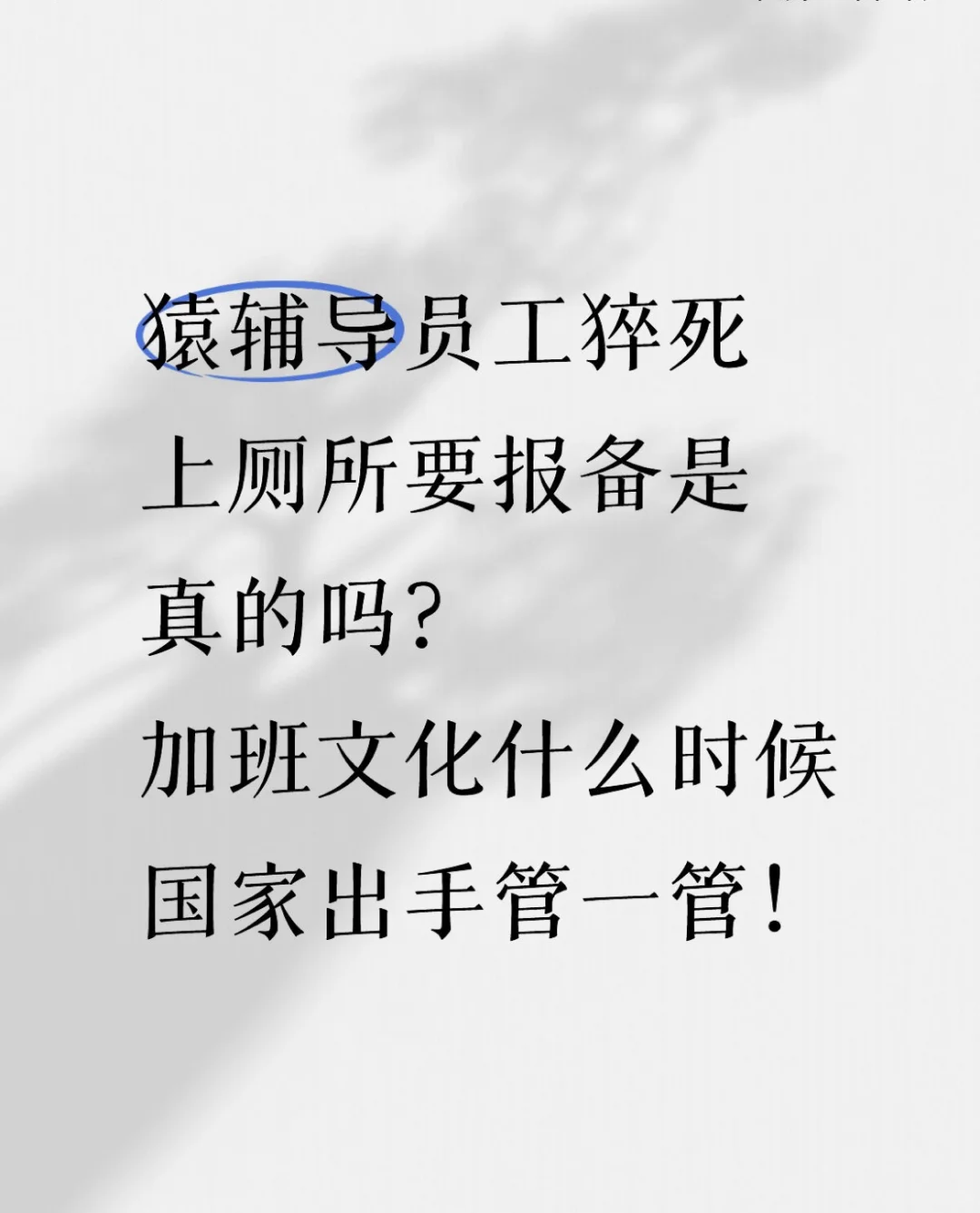 希望这样的悲剧不要再上演了
