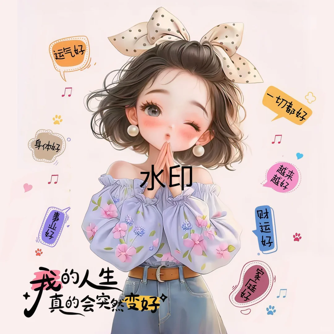 女生许愿的一天。手机壁纸，锁屏，头像