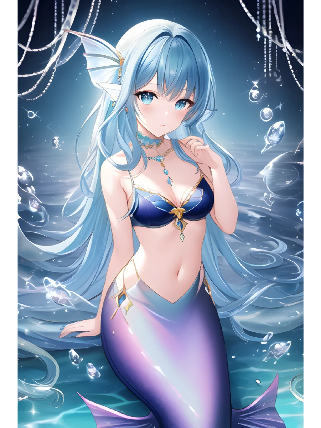 Ai插画 小美人鱼