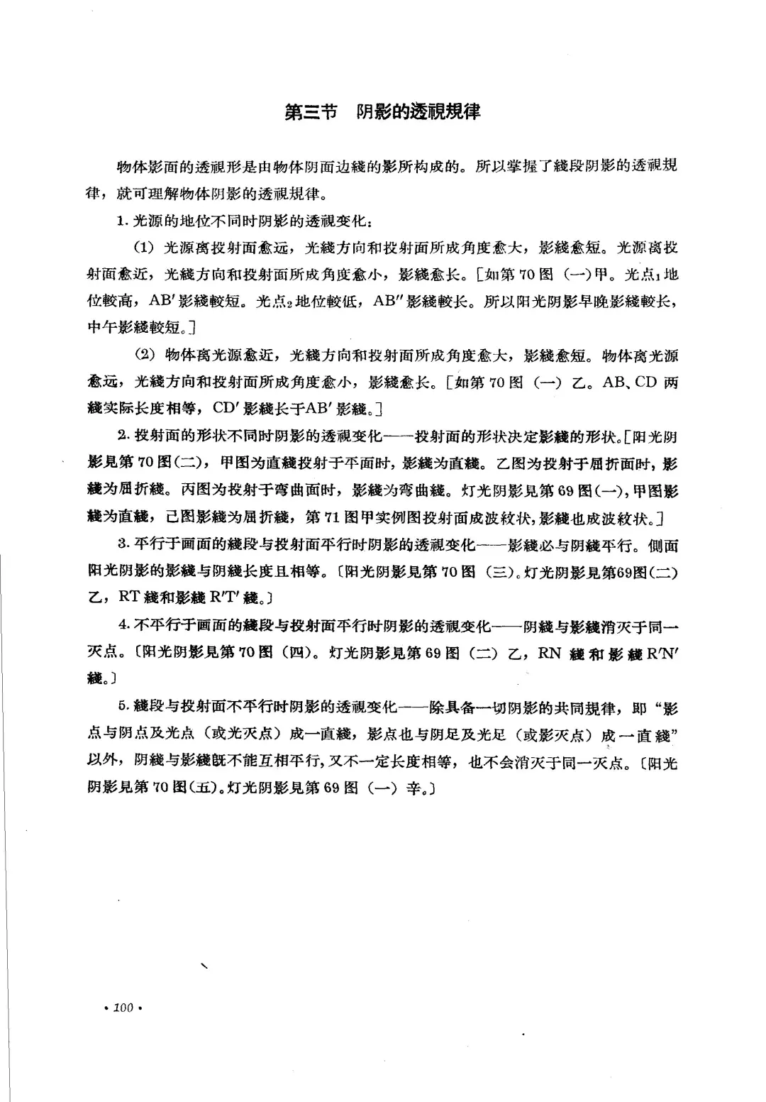 中央美院文金扬老教授六十年前的透视讲义