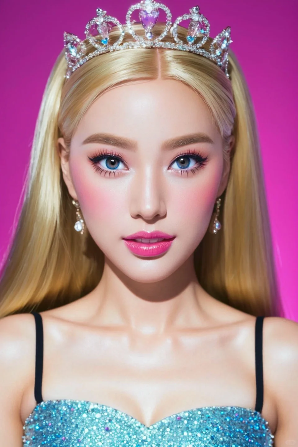 芭比ai 写真来咯，9.9米值嘛