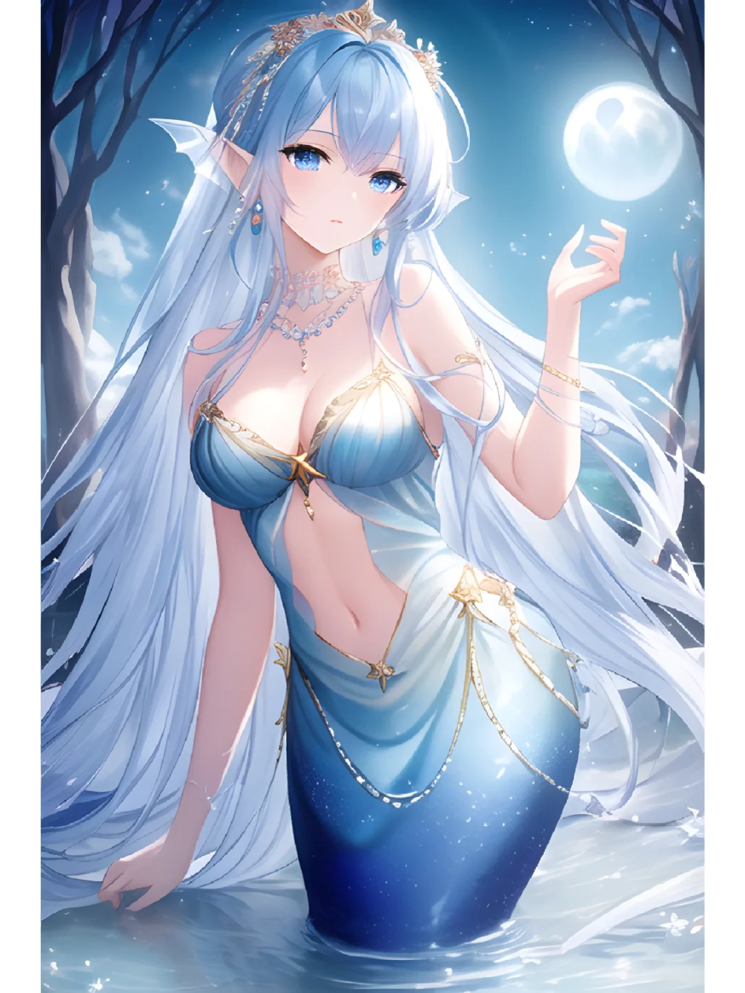 Ai插画 小美人鱼
