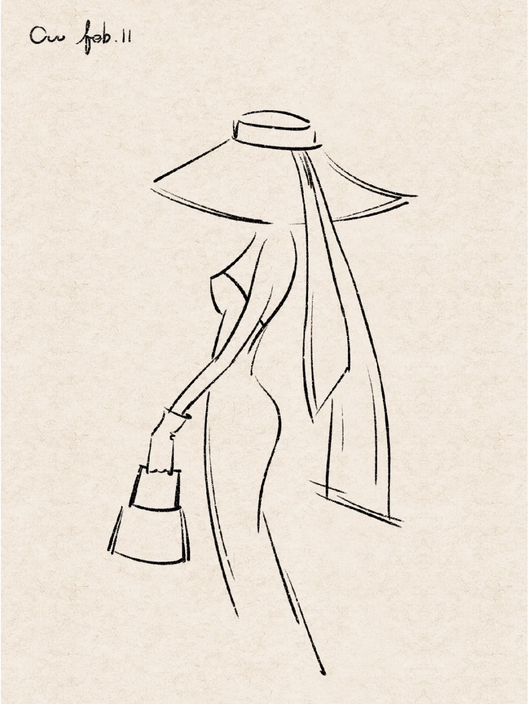 极简人物插画