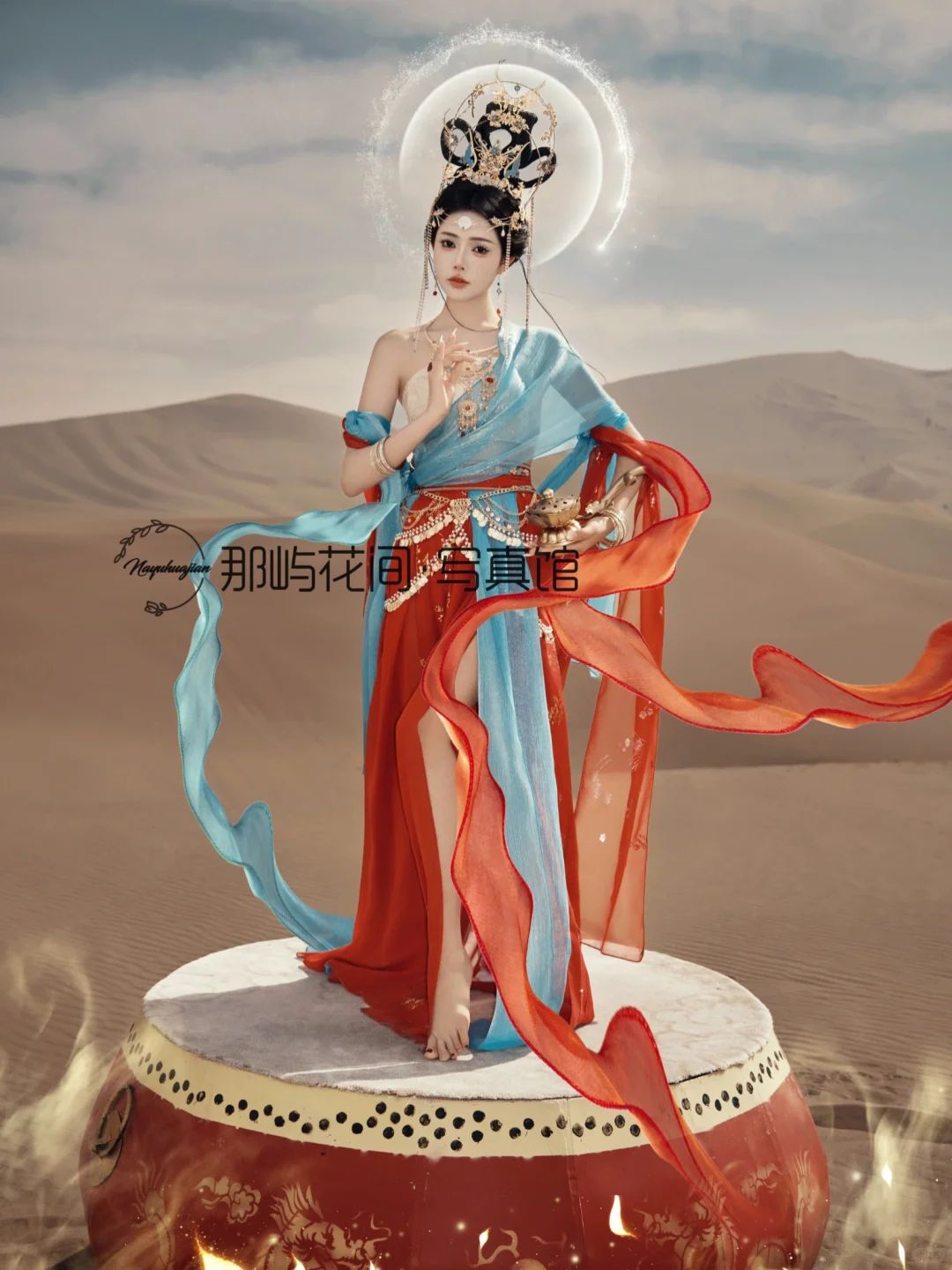 大老远来敦煌，当然要拍惊艳的飞天玄女！