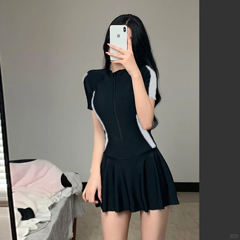 保守女孩福音！宝藏连体泳衣