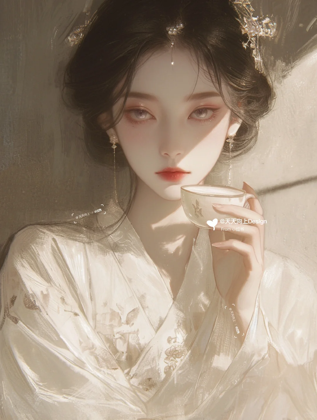 古风｜淡眉如秋水，玉肌伴轻风