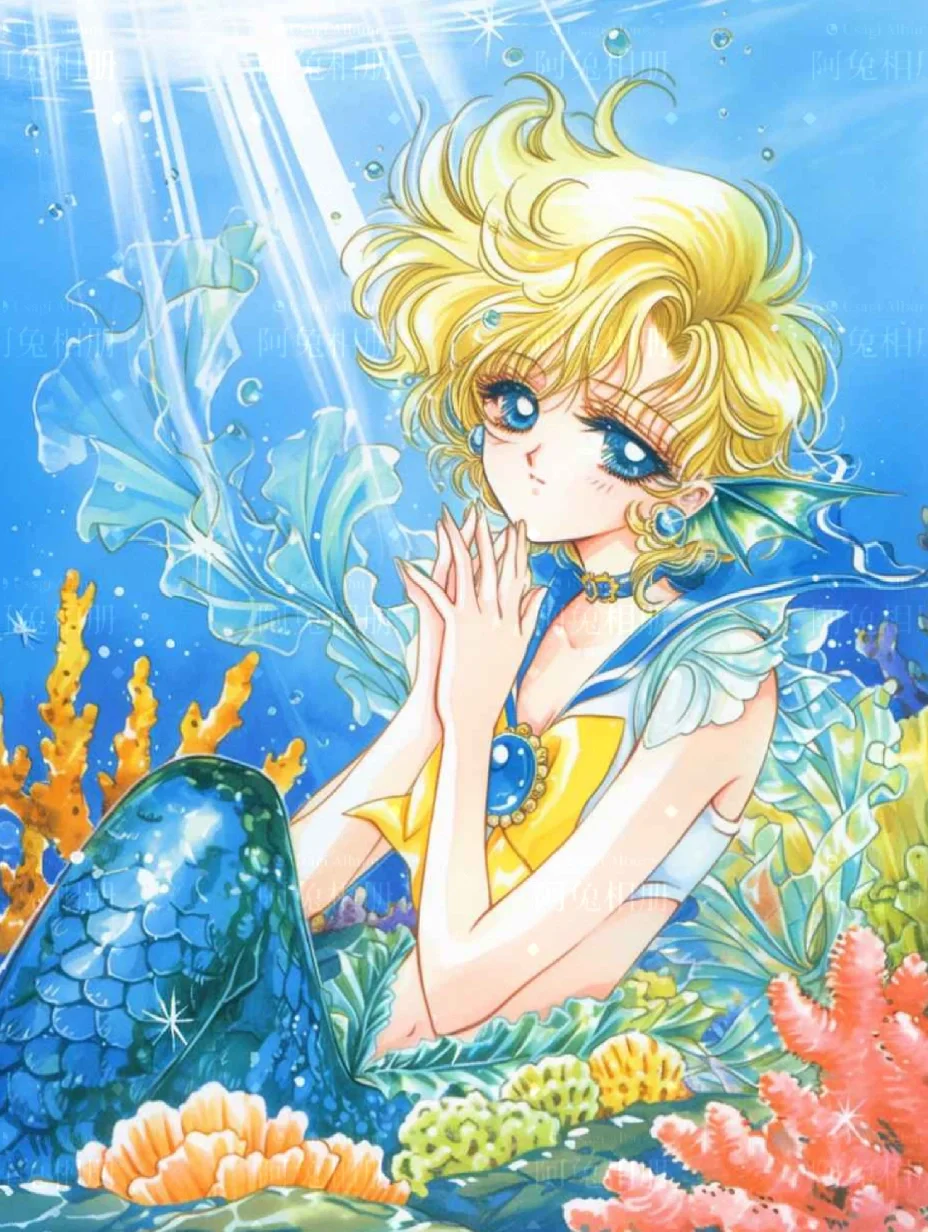 海的女儿2｜美少女战士原画风人鱼公主｜壁纸
