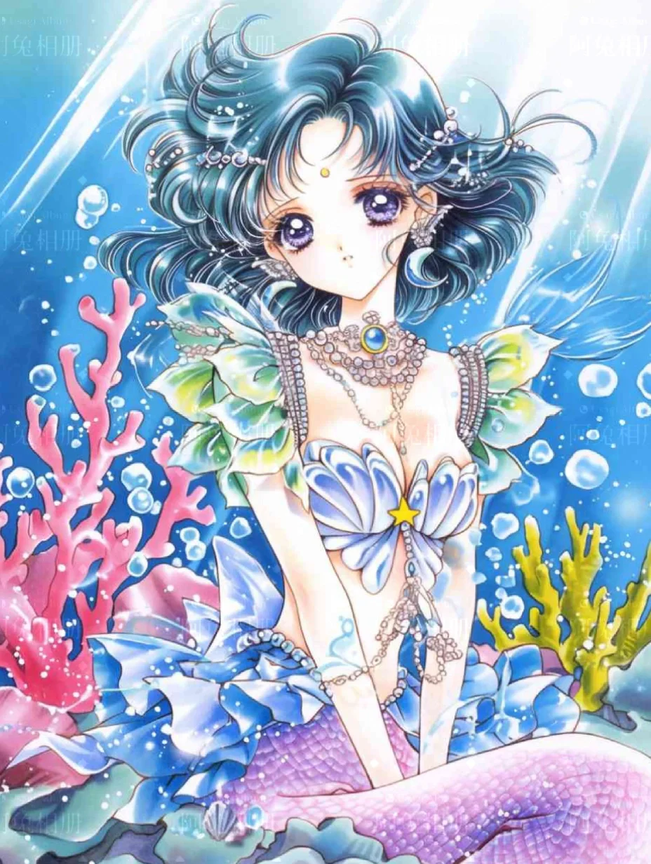 海的女儿2｜美少女战士原画风人鱼公主｜壁纸