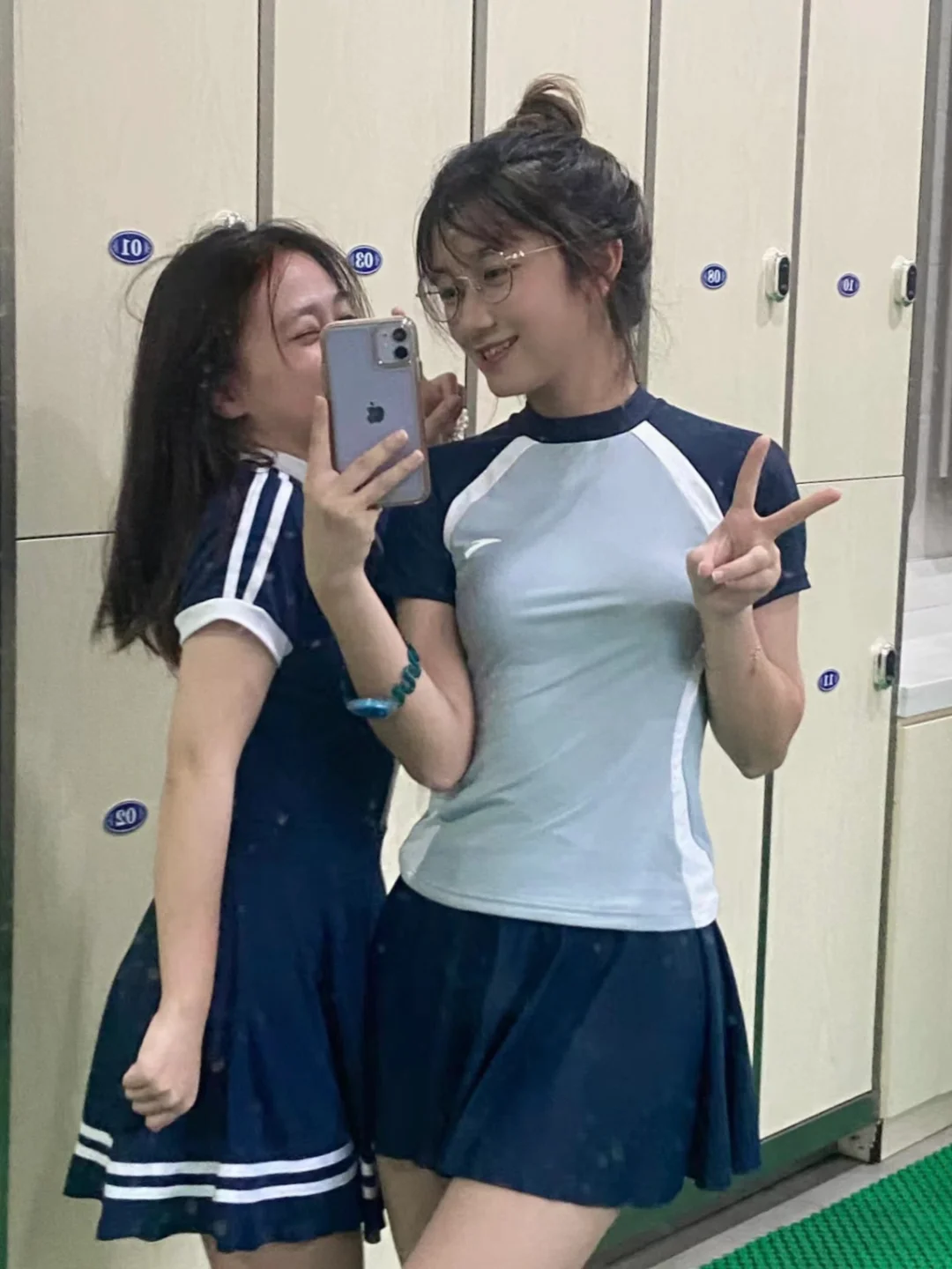 OOTD｜少女感保守分体式安踏泳衣🩱