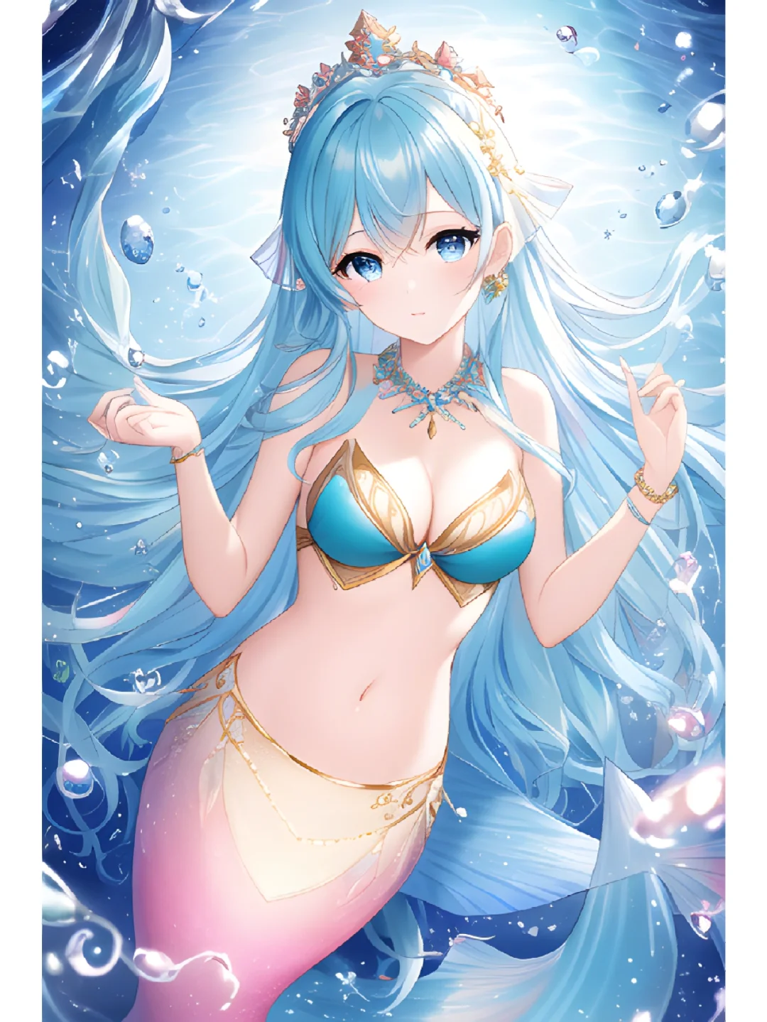 Ai插画 小美人鱼