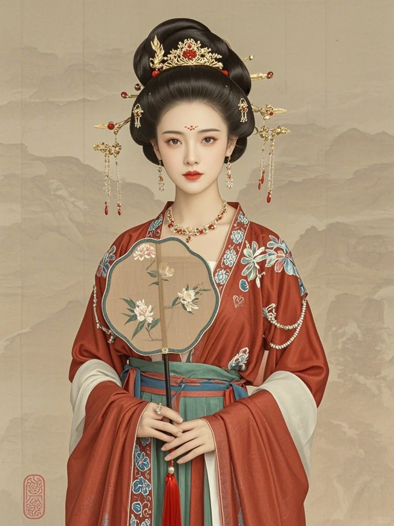 古风唐装美人