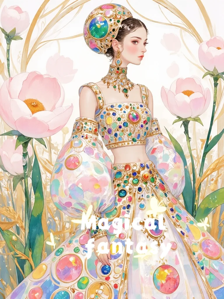 波点宝石美女