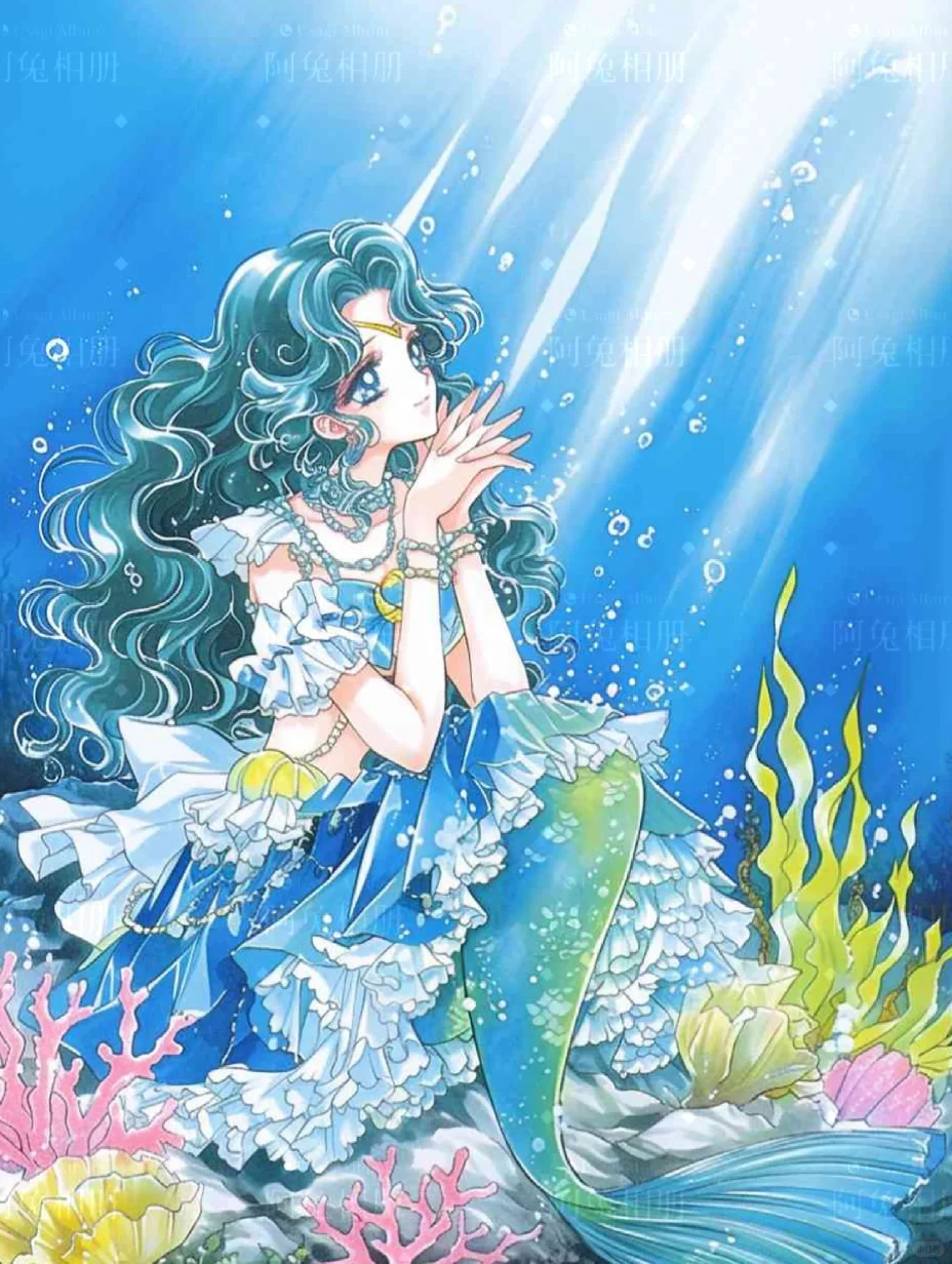 海的女儿2｜美少女战士原画风人鱼公主｜壁纸