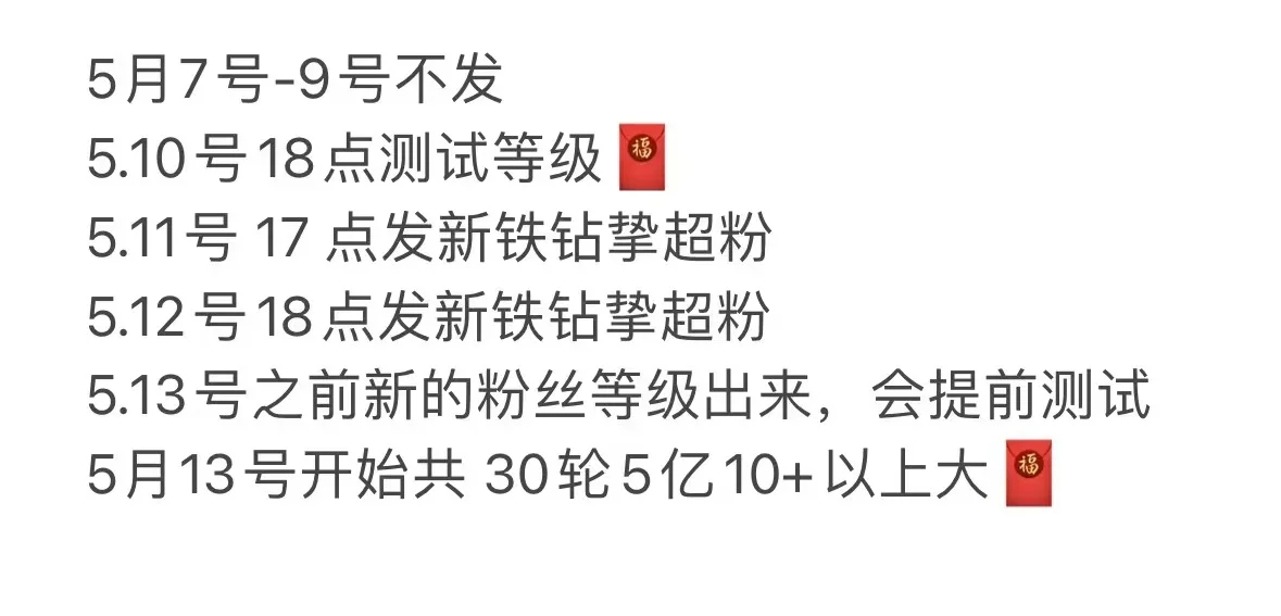 不是铁粉💍粉是不是红包很小