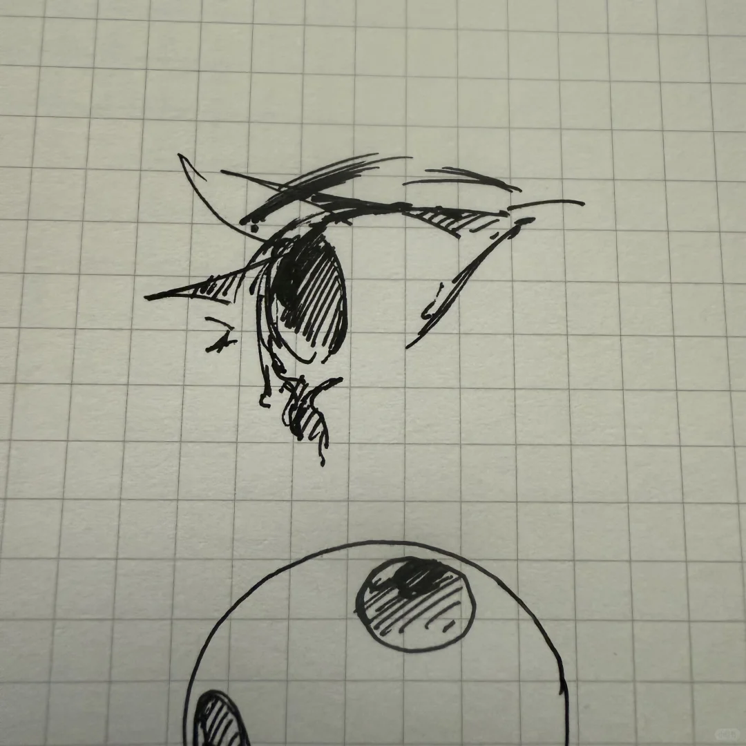 我流眼睛画法