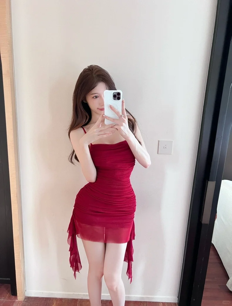 👗法式性感吊带裙💃必备款