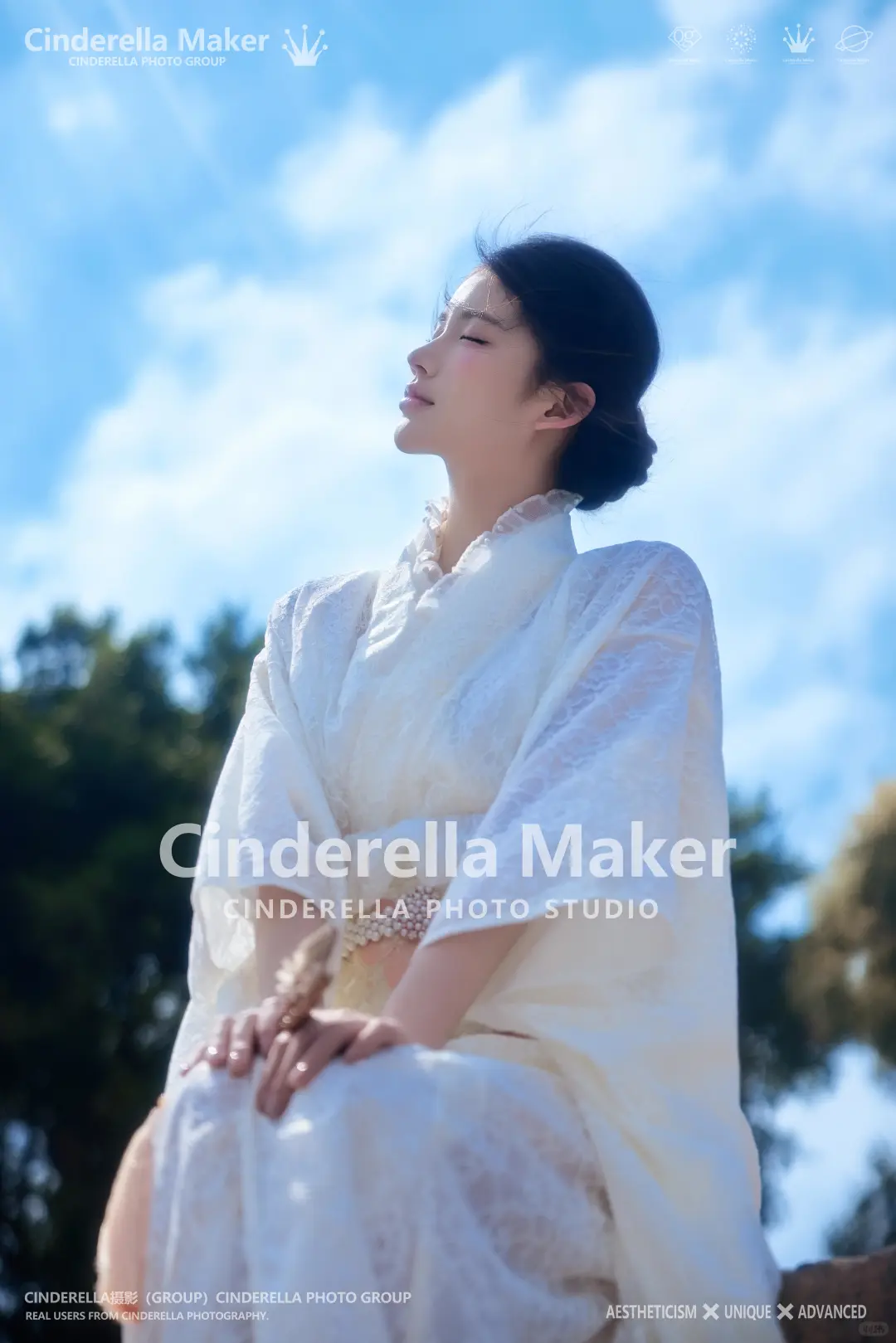 Cinderella家这组照片把我变成海边白月光
