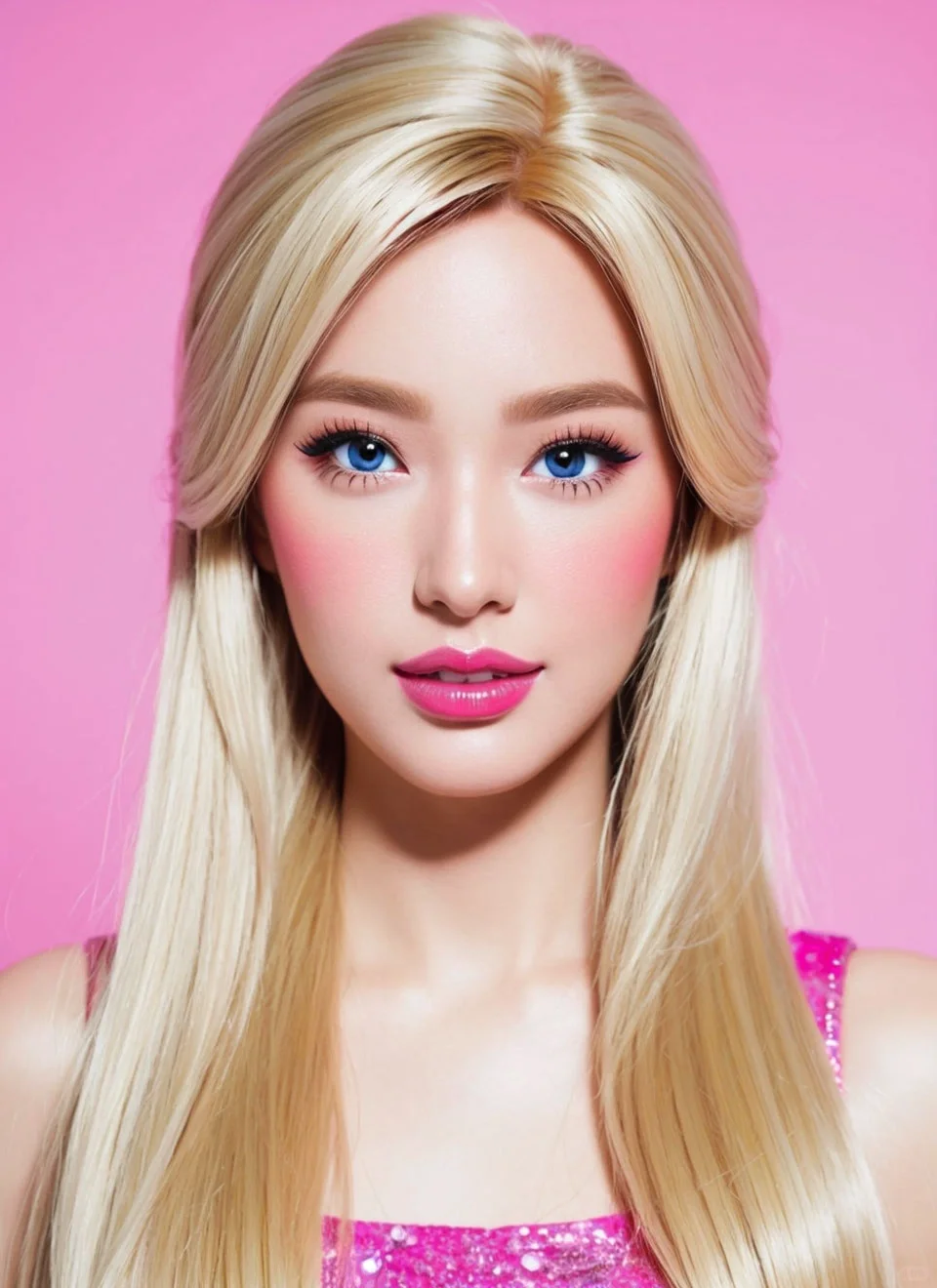 芭比ai 写真来咯，9.9米值嘛