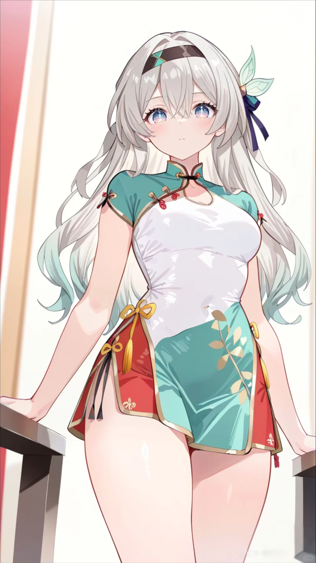 旗袍装也很好看
