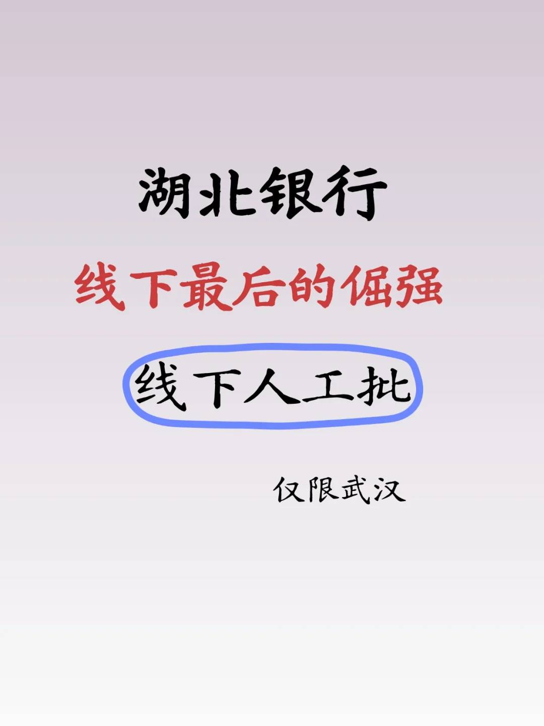 湖北银行，纯线下审批，成了最后的倔强