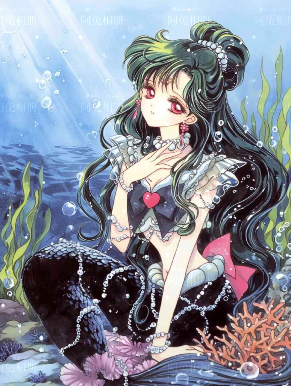 海的女儿2｜美少女战士原画风人鱼公主｜壁纸