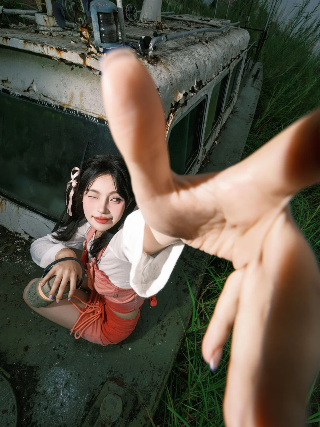 又是阴天一组废船超广人像Ⅰ富士色彩…
