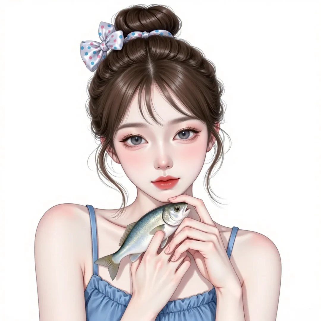 摸鱼少女头像