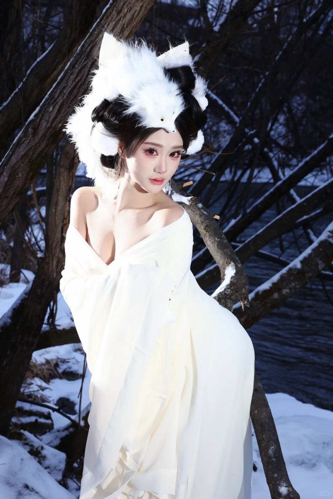 长白山｜雪地小狐妖