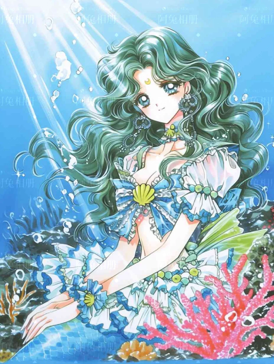 海的女儿2｜美少女战士原画风人鱼公主｜壁纸