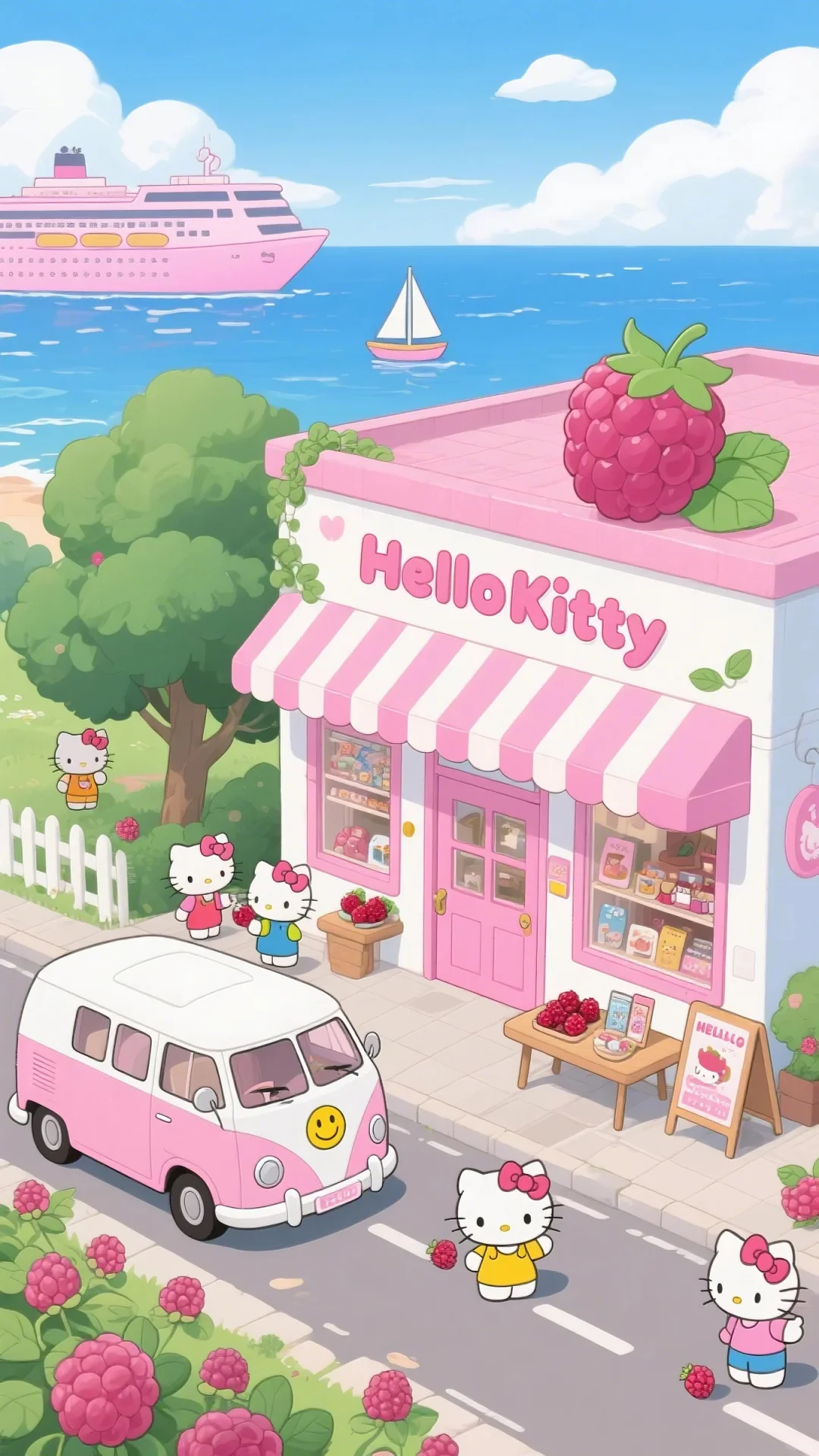 公主们请看，好可爱的hellokitty壁纸