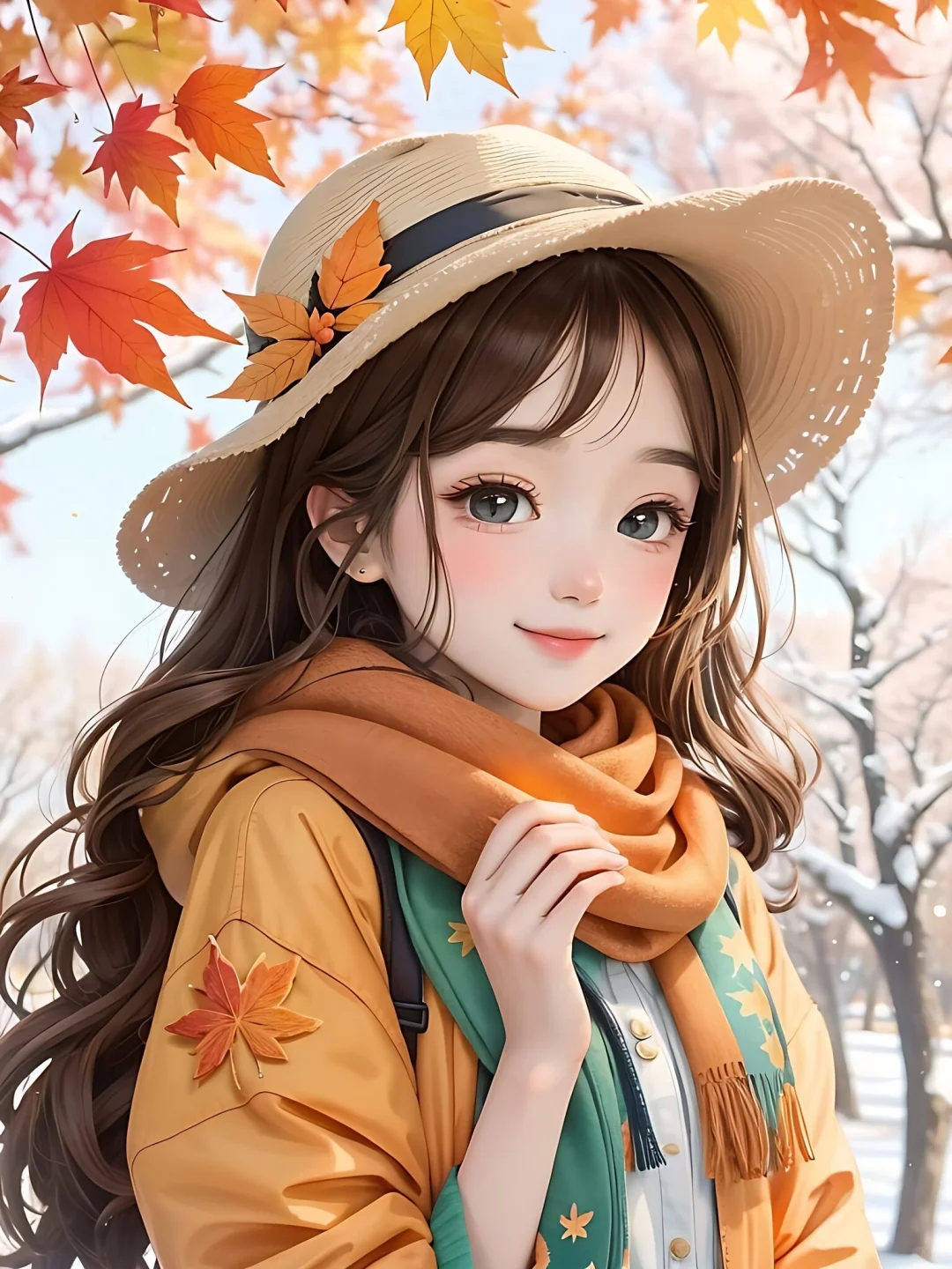 【AI绘画】甜美女孩，水汪汪的大眼睛