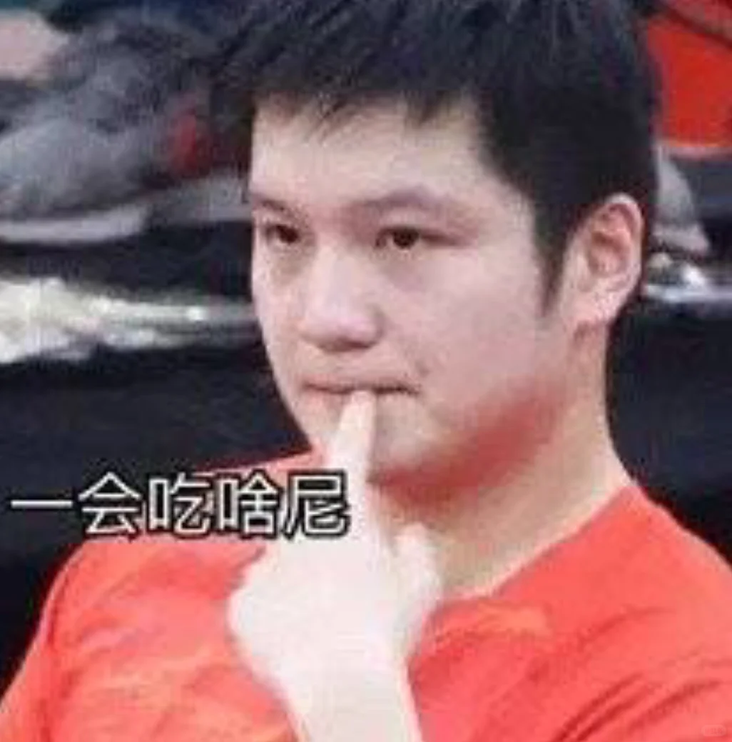 小胖樊振东一大波表情包开心