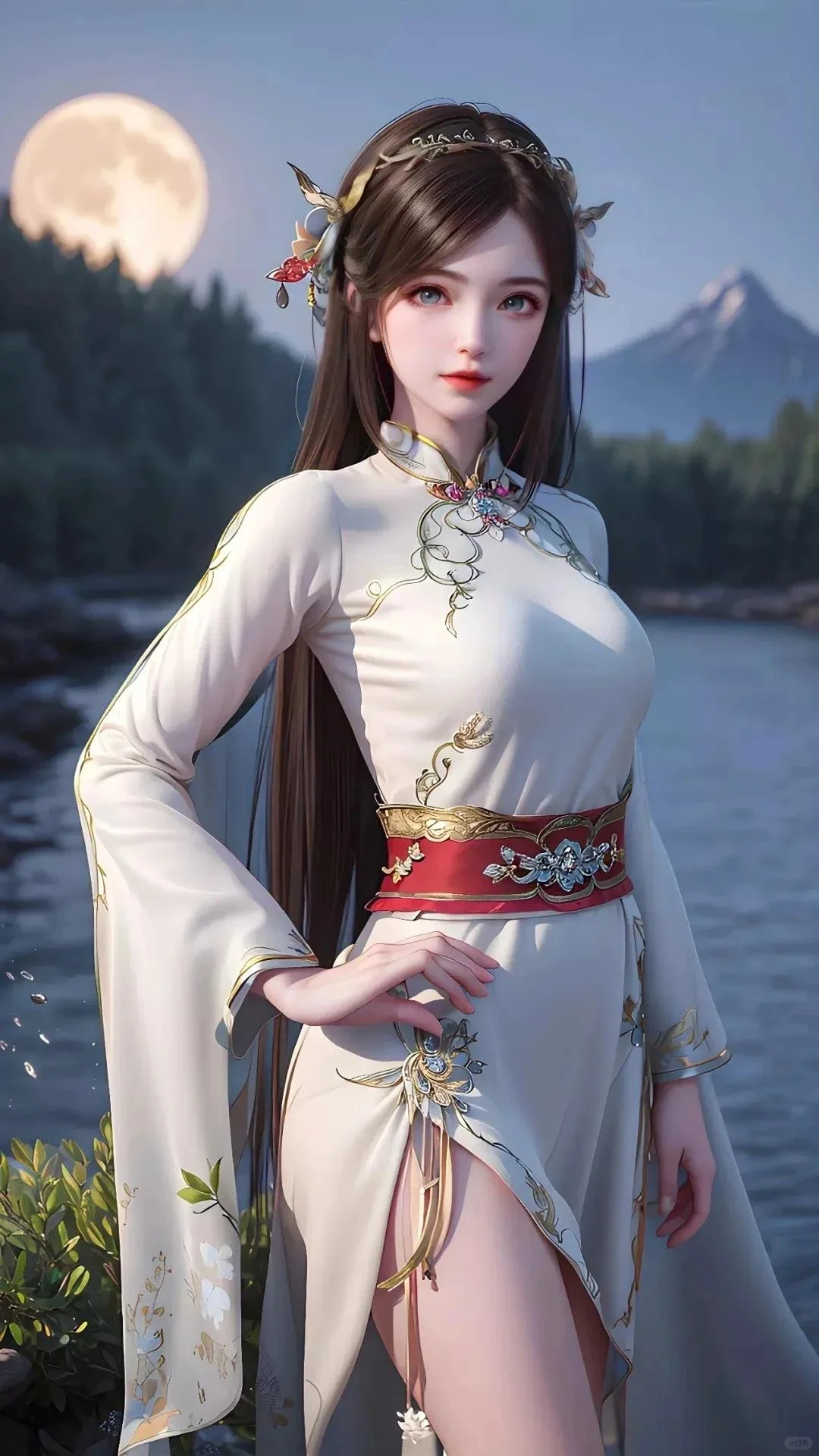 AI绘画，AI动漫女神，斗罗大陆宁荣荣壁纸