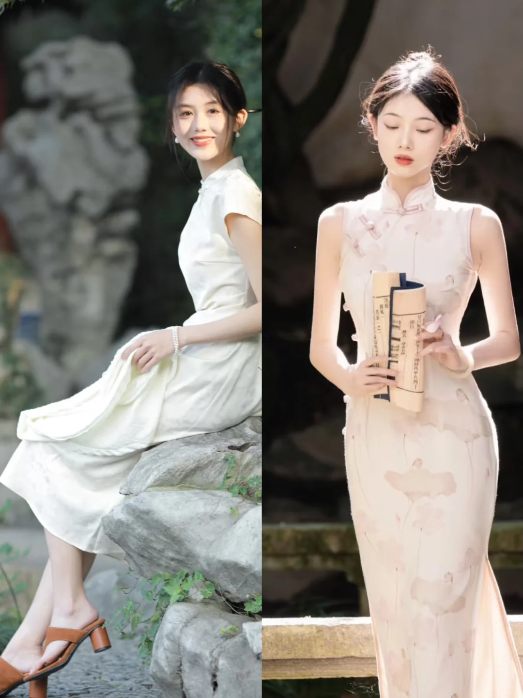 清冷感旗袍穿搭分享👗