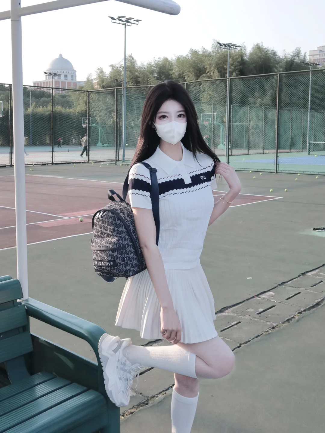 06女高🎾今天这套回头率好高！