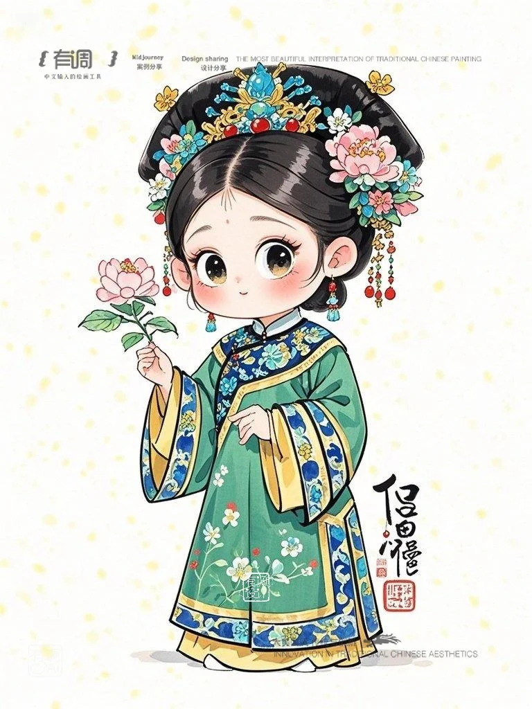 古风卡通美少女 | 一眼心动的中式浪漫