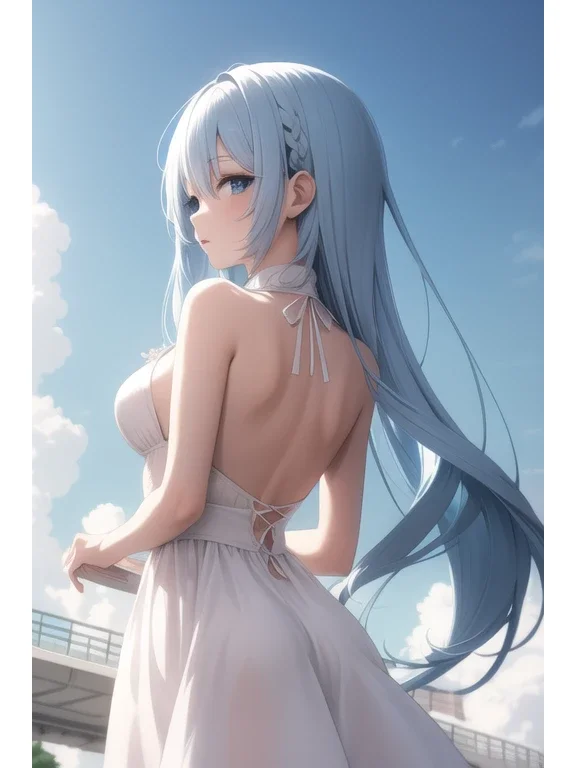 白色连衣裙 纯欲风