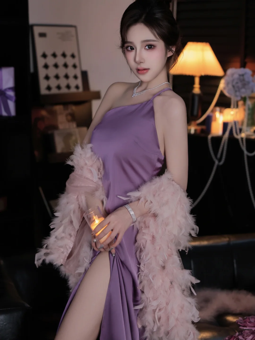 果然紫色很有韵味💜人间尤物｜太原千金写真