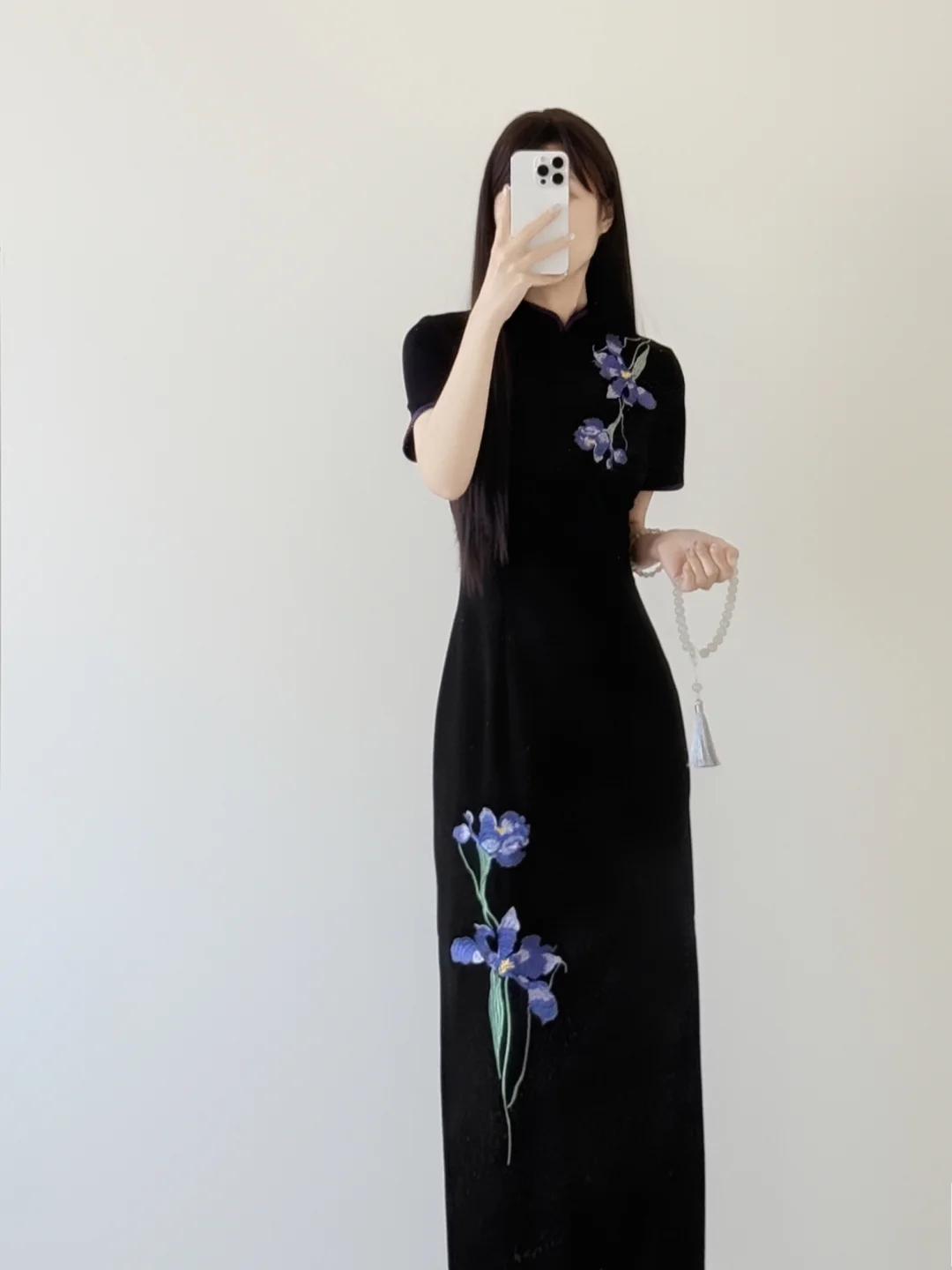 众望所归刺绣鸢尾花⚜️肉肉女生也可以冲啦‼️