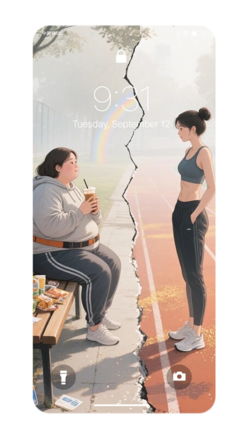 003｜减肥壁纸｜累了的时候记得回头看看