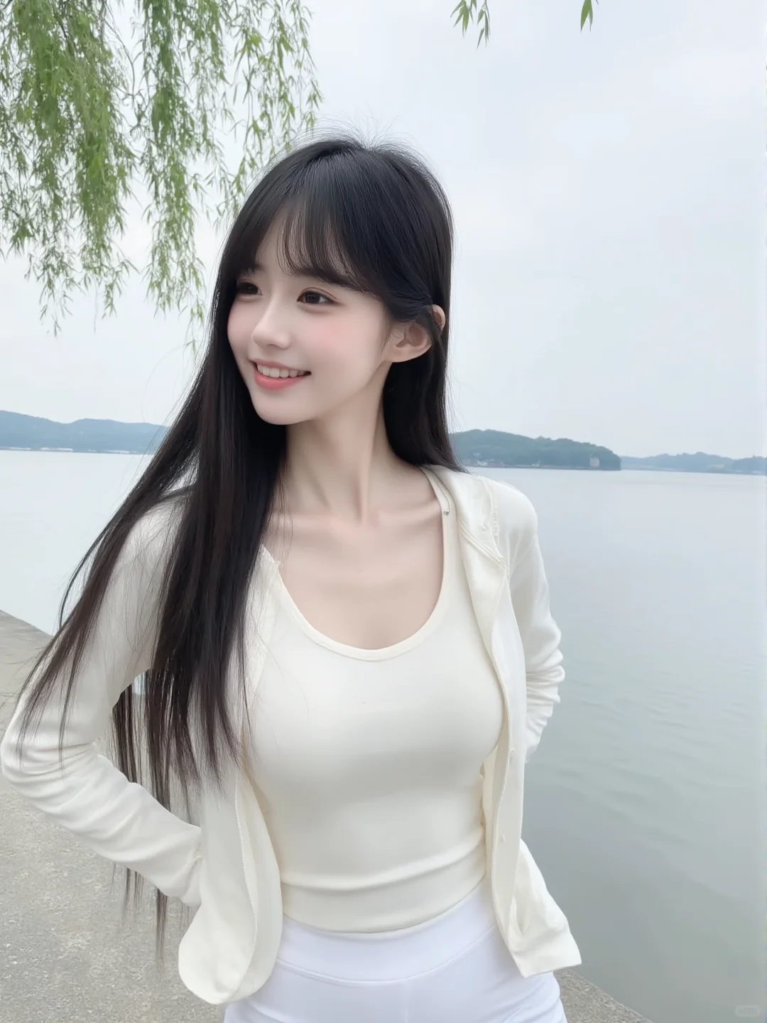 白色系甜妹