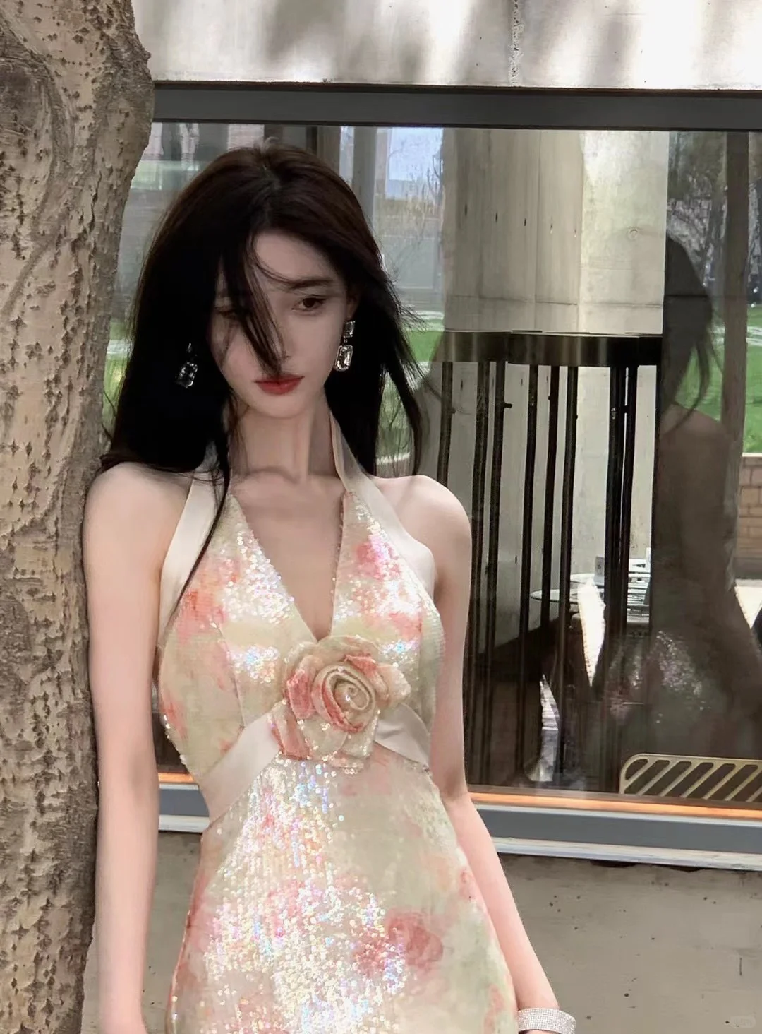 美到发疯！✨绝美敲闪氛围感礼服裙分享