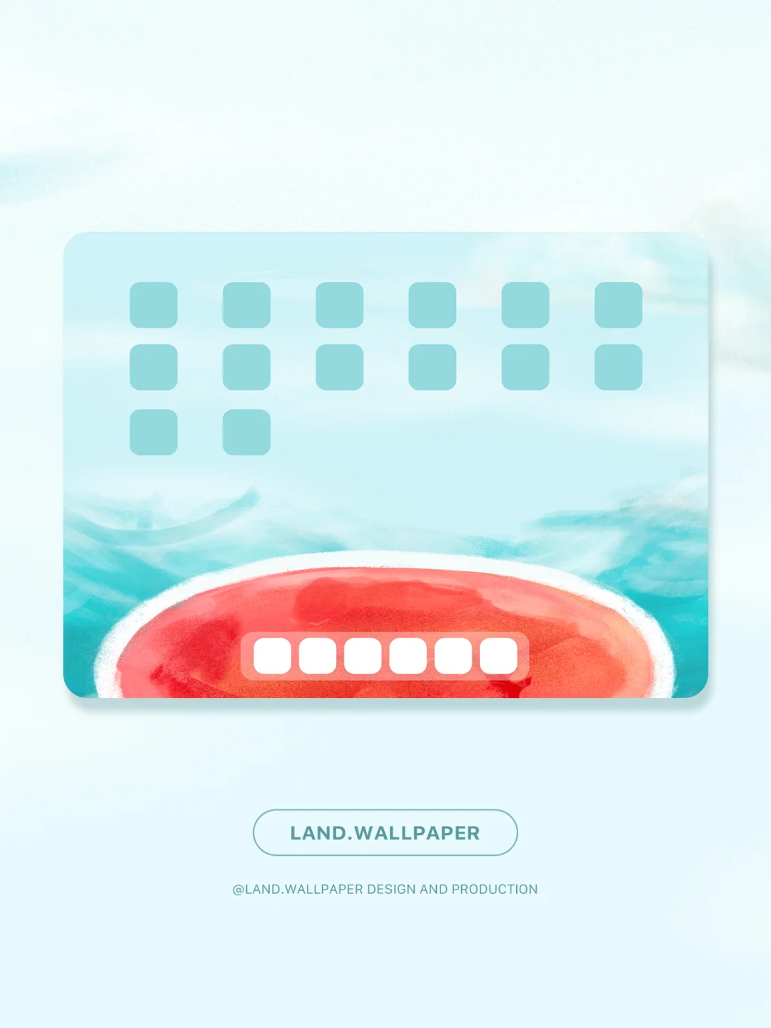 夏日治愈平板壁纸 | 646 | 西瓜🍉和猫猫