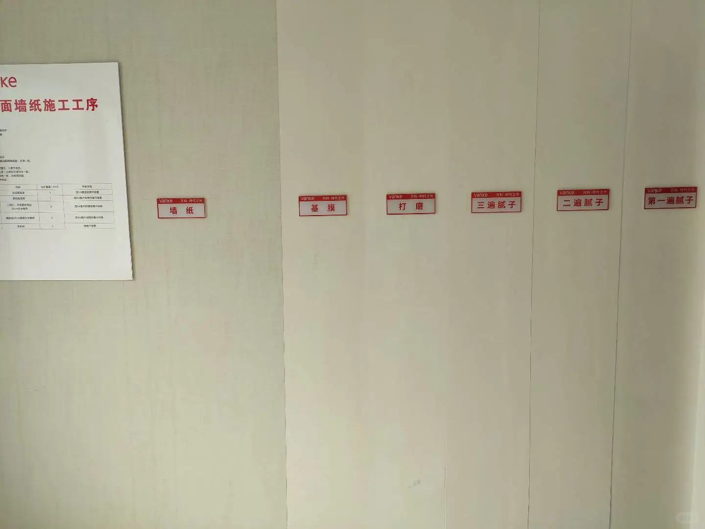 🔟5⃣️精装房墙面壁纸施工工序展示