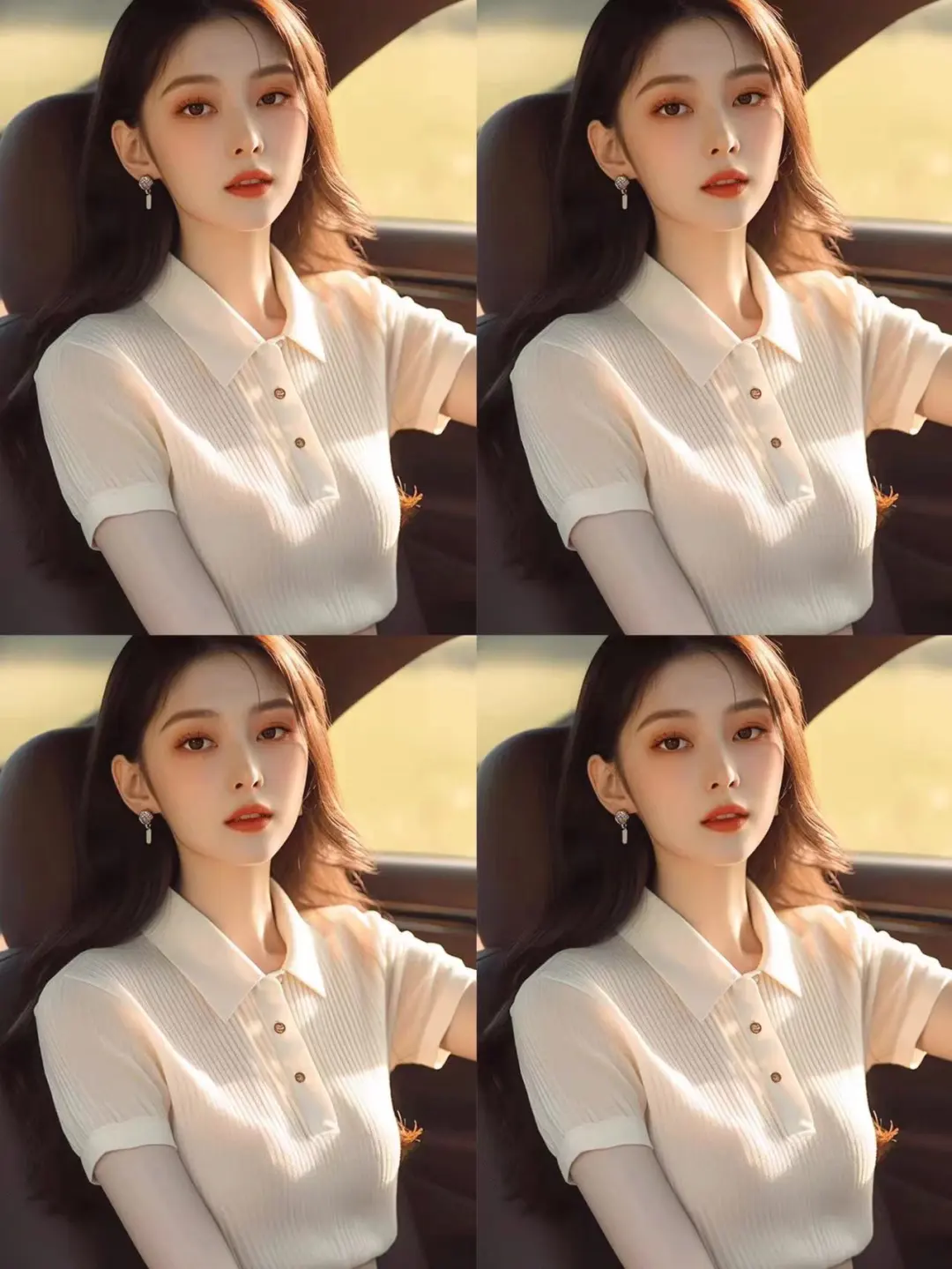 💖甜妹！哥弟这件 Polo 领短袖绝绝子～！